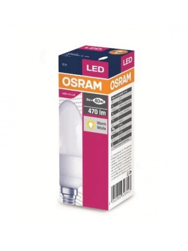 OSRAM LED Value 5.5W E14 Led Ampul 2700K Sarı Işık